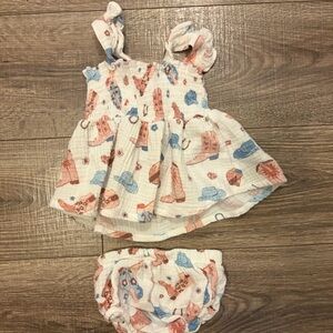 EUC Angel Dear Girl’s western print set
